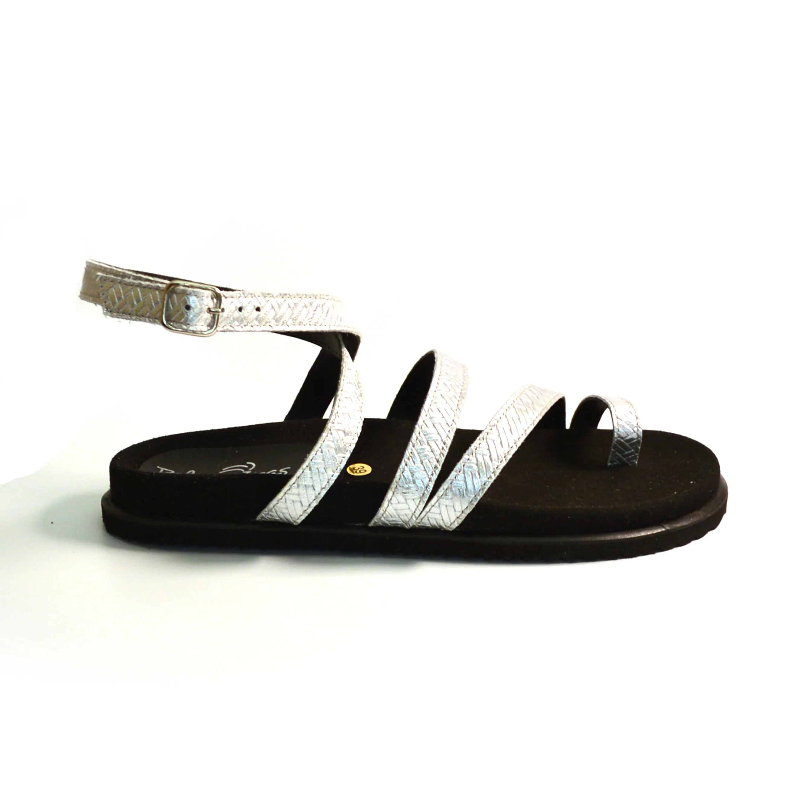 Amalfi silver gladiator sandals