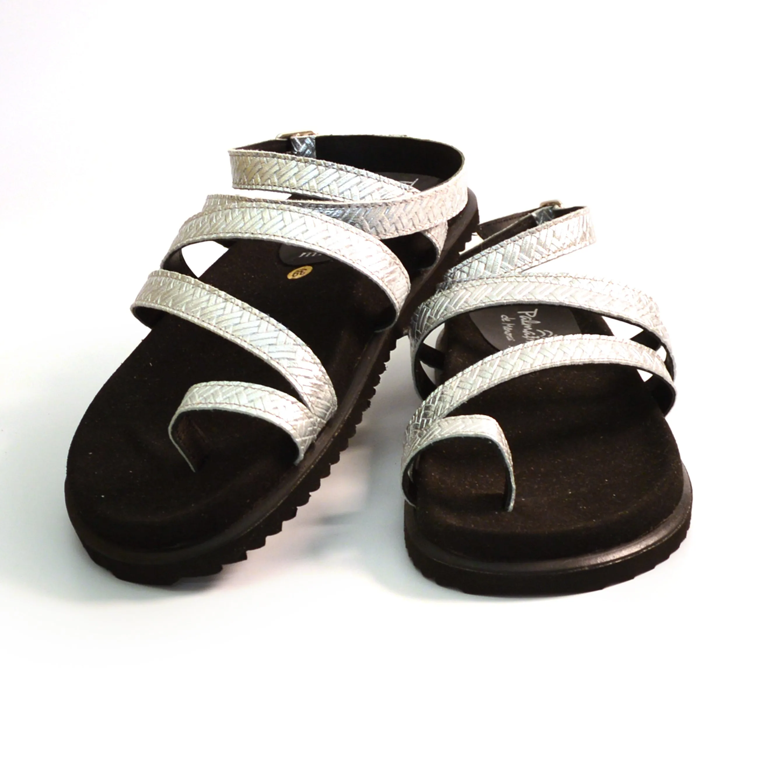 Amalfi silver gladiator sandals