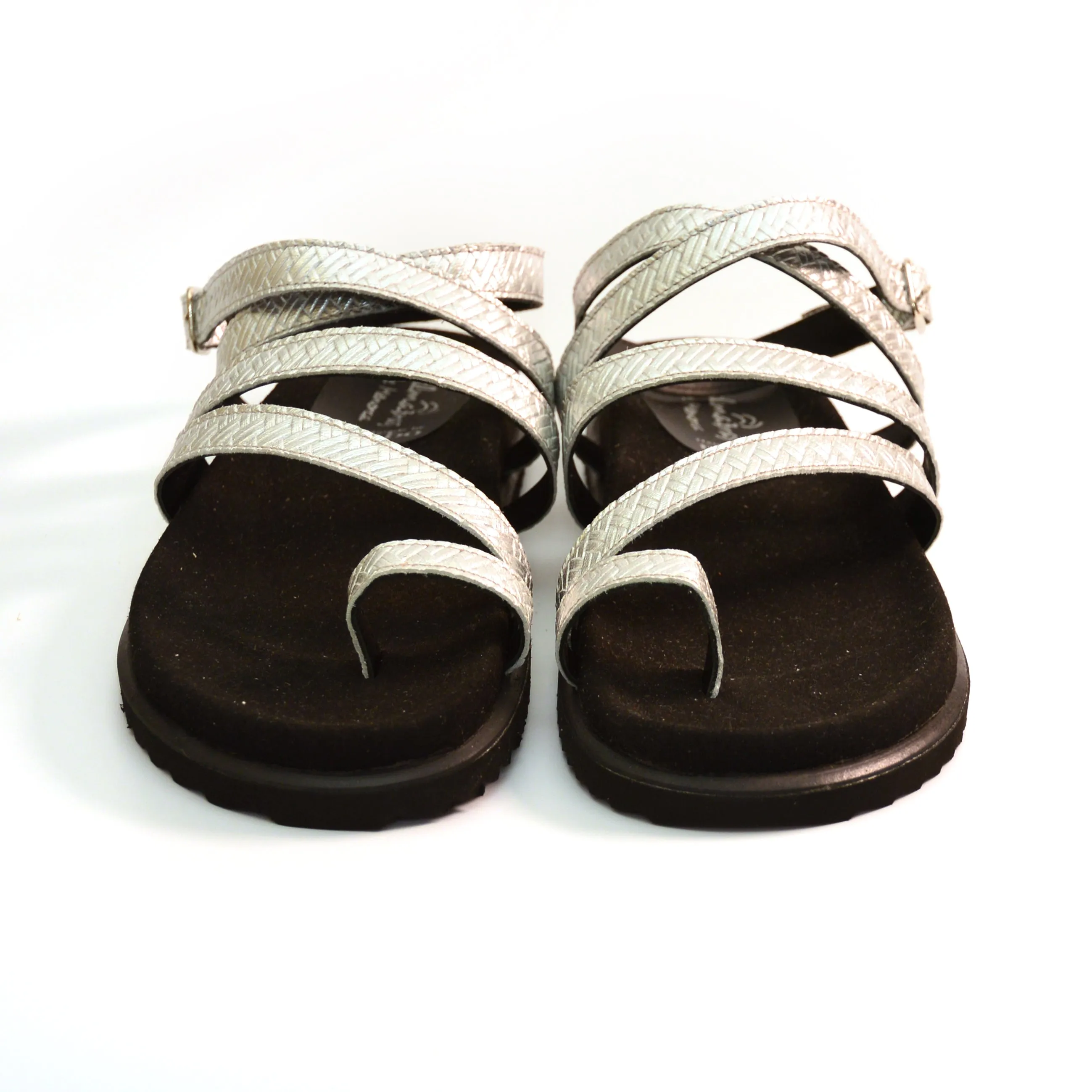 Amalfi silver gladiator sandals