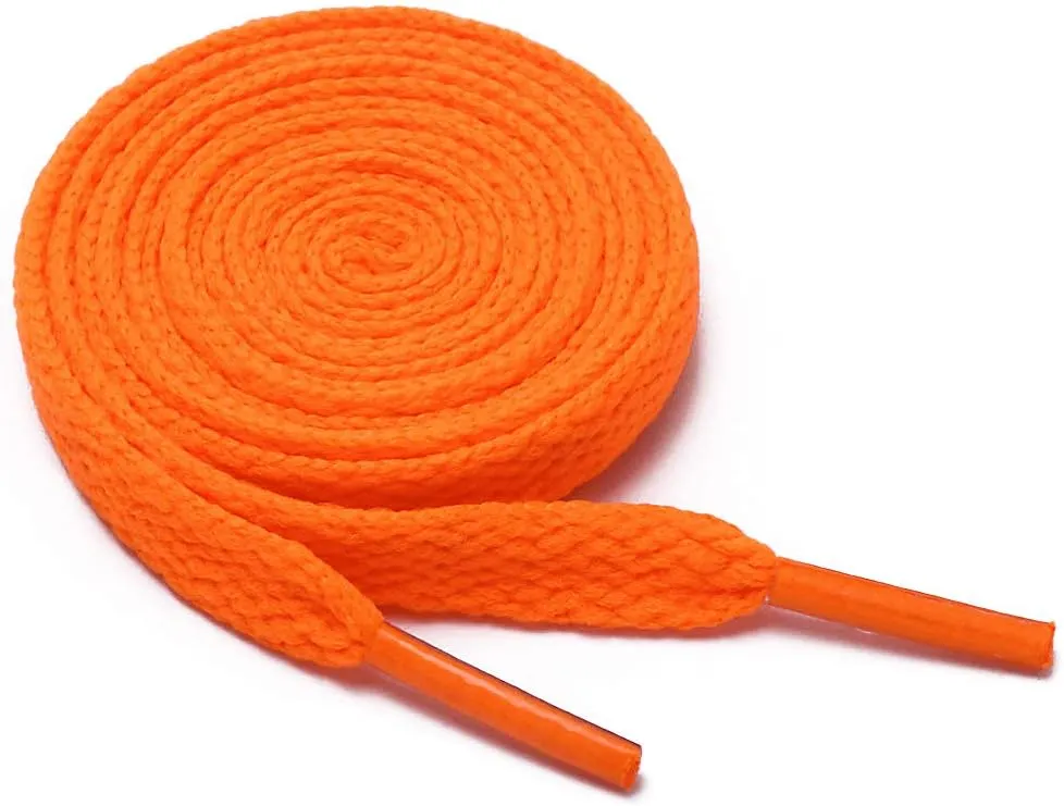 Handshop Flat Shoelaces 5/16" - 20 Colors in 36"-72" Shoe Laces For Sneakers