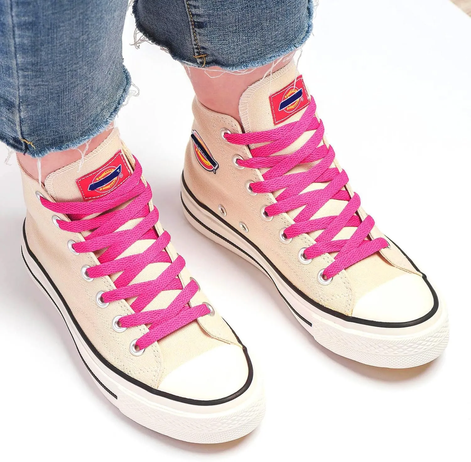 Stepace [2 Pairs Flat Shoe Laces for Sneakers 30"-72" Length 26 Color Shoelaces